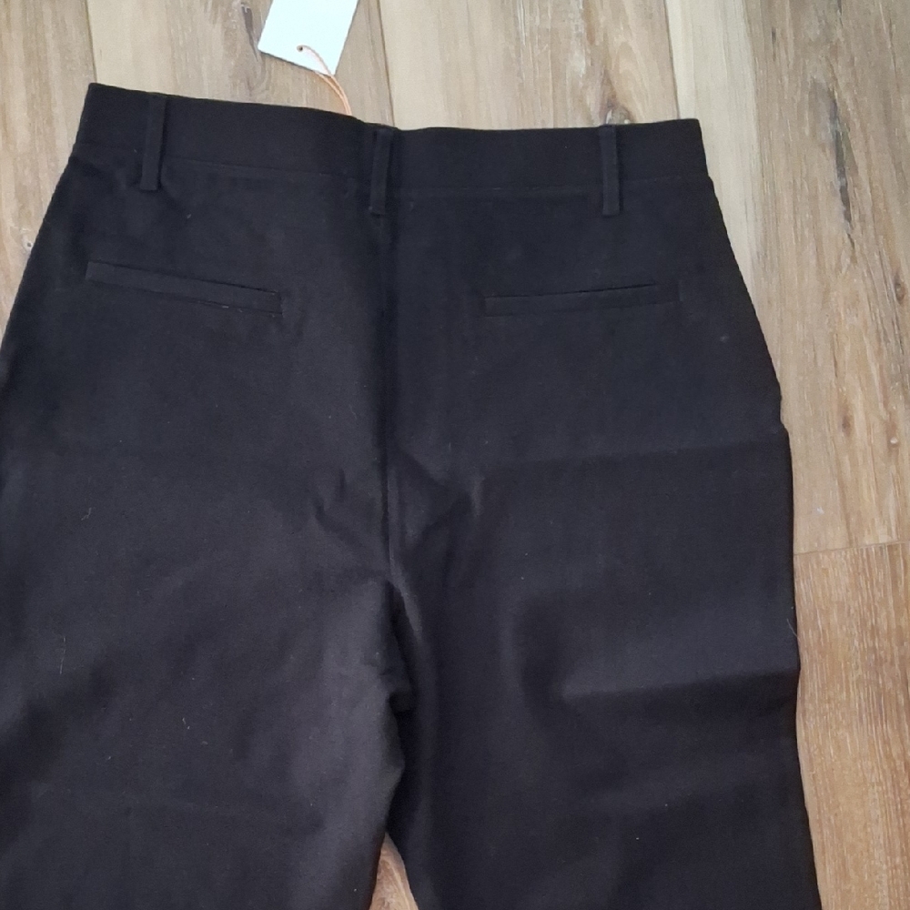 Quince Ultra-Stretch Ponte Bootcut Pants Black L NWT - Picture 5 of 5